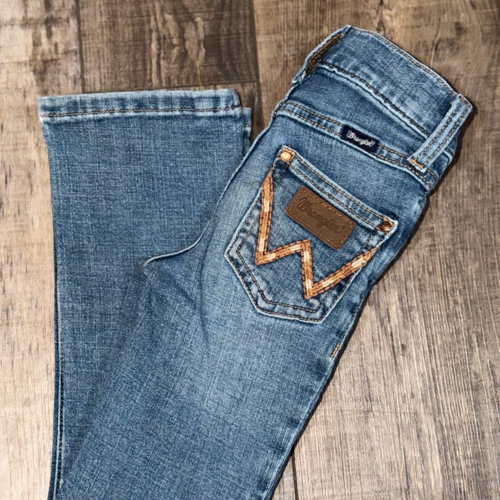 Wrangler Girls Classic Blue Boot Cut Jeans